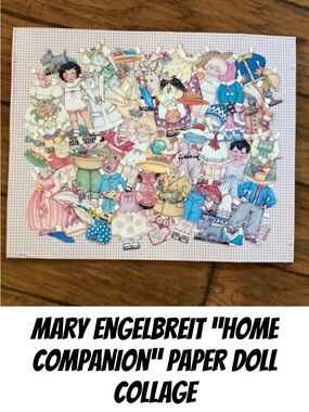 Mary Engelbreit Paper doll collage art home companion magazine Ann Estelle